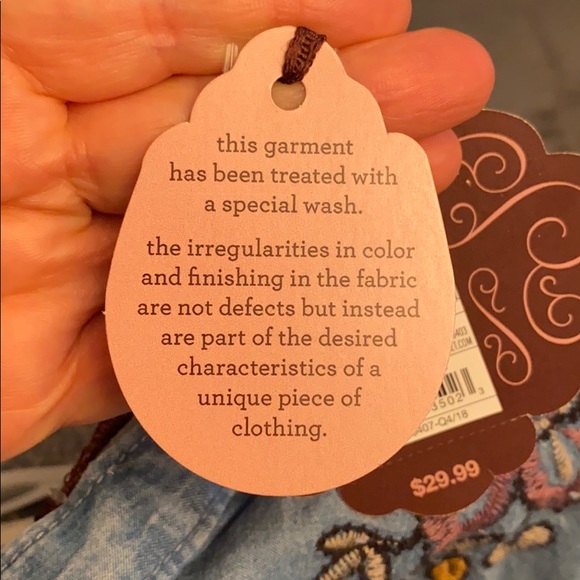 KNOX ROSE Long Sleeve  Button Down Denim Shirt Size S - Picture 14 of 15